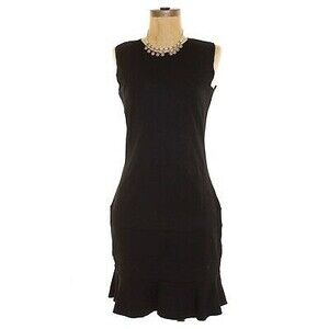 Felicity & Coco Bodycon Dress Size M Sleeveless Tulip Hem Stretch Black  B46